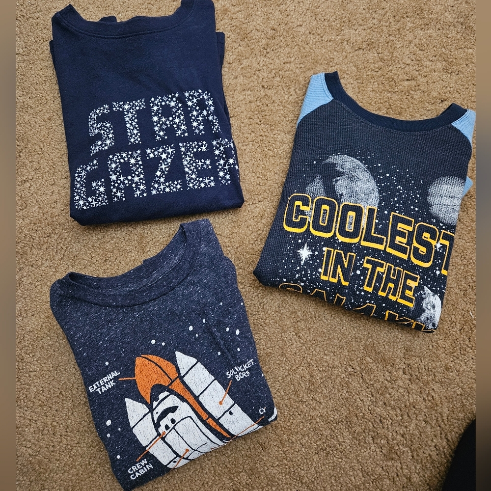 Boys space shirts